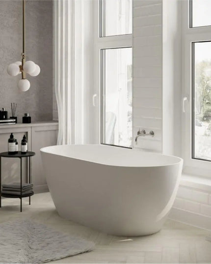 Cadă din compozit albă mată Greenland