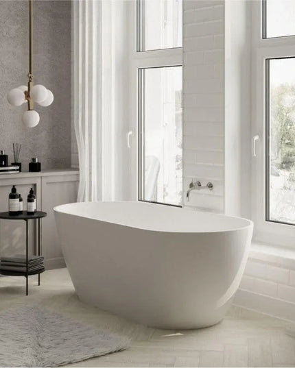 Cadă din compozit albă mată Greenland