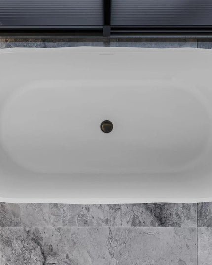 Cadă din compozit neagră mată Sapfire