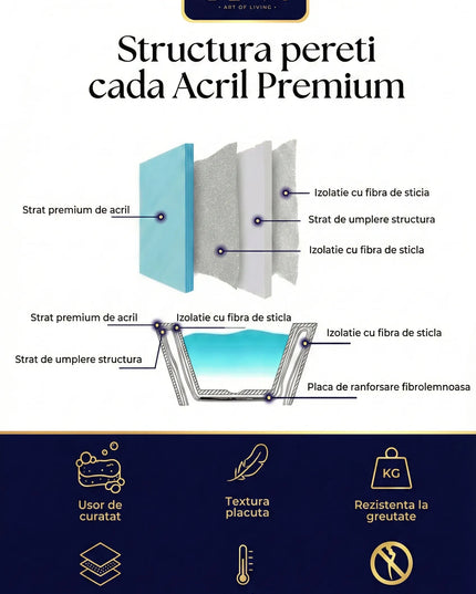 Cada din acril freestanding Nirvana JL6982 b