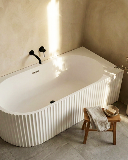 Cadă freestanding din acril Bali - colt dreapta