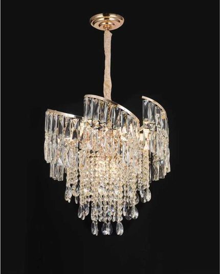 Candelabru de Cristal pe Lanț D50cm GOLD – Eleganță și Rafinament în Iluminatul Interior - 365/500