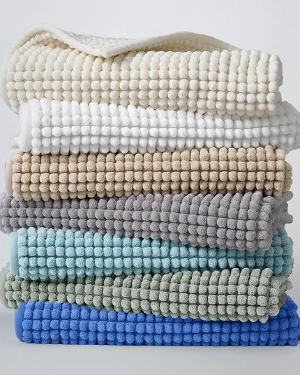 Covoraș baie din chenilia fină, strat antiderapant, 45×70 cm, Verde menta