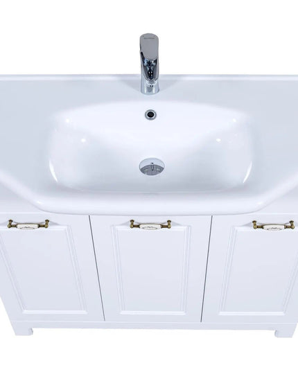 Mobilier de baie pe pardoseală Classic Alb