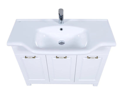 Mobilier de baie pe pardoseală Classic Alb