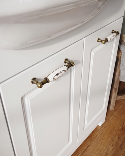 Mobilier de baie pe pardoseală Classic Alb