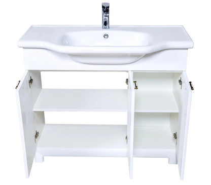 Mobilier de baie pe pardoseală Classic Alb