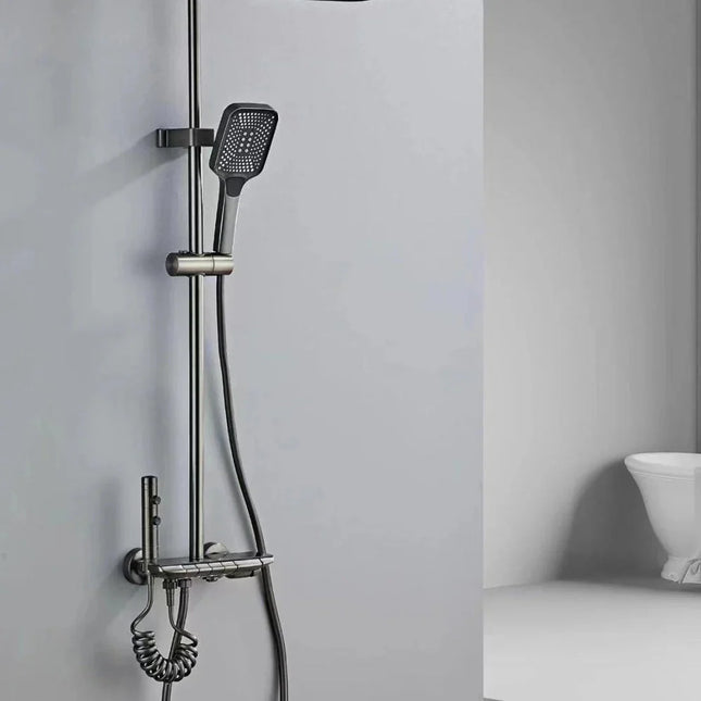 Coloana de Duș Smack 4 Funcții, Cromat Gri mat 1807 A