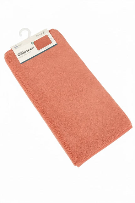 Covoras baie, SANITARY, imitatie casmir, 40x60 cm, corai , Dreptunghiular