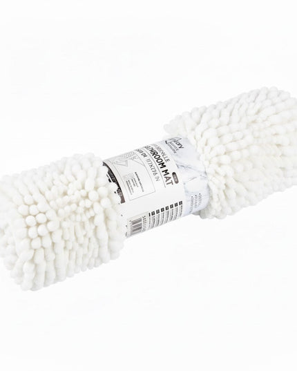 Covoras baie, SANITARY, Microfibra, 45x70 cm, Alb , Dreptunghiular