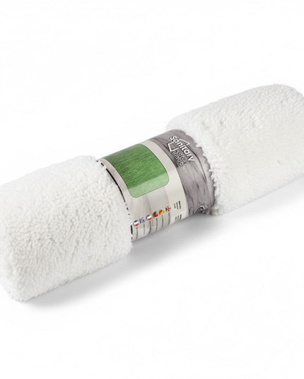 Covoraș baie din microfibră supersoft, antiderapant TRP, 45×75 cm, Alb