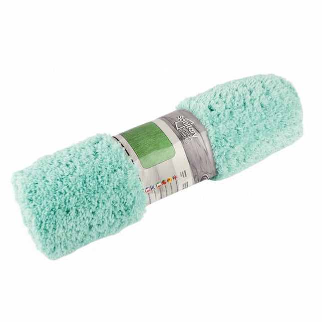 Covoras baie, SANITARY, Microfibra, 45x75 cm, turcoaz , Dreptunghiular