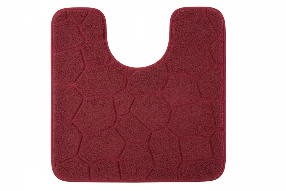 Covoras baie tip U, SANITARY, Microfibra, 45x45 cm, mov imperial, Patrat