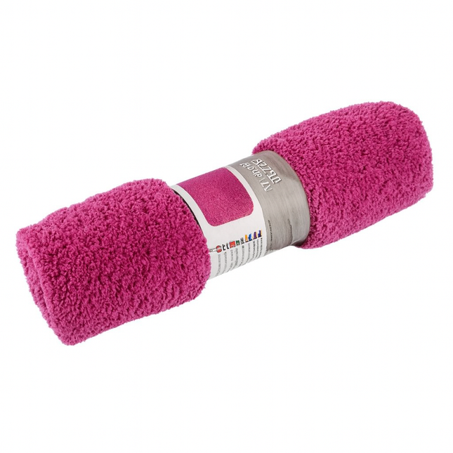 Covoras baie, SANITARY, Microfibra, 45x75 cm, fucsia, Dreptunghiular