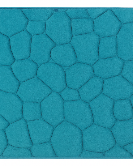 Covoras baie, SANITARY, Microfibra, 45x70 cm, turcoaz, Dreptunghiular