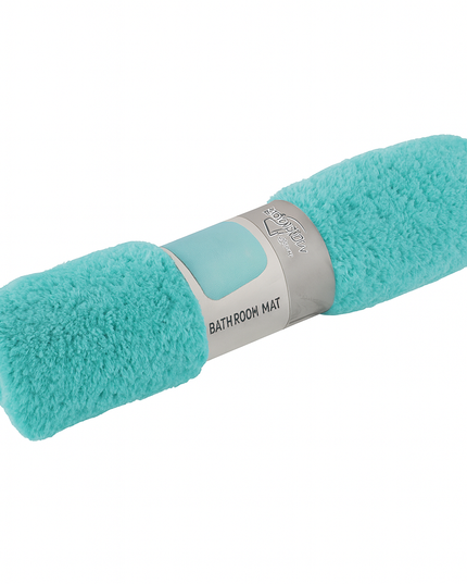 Covoras baie, SANITARY, Microfibra, 45x75 cm, turcoaz mediu, Dreptunghiular