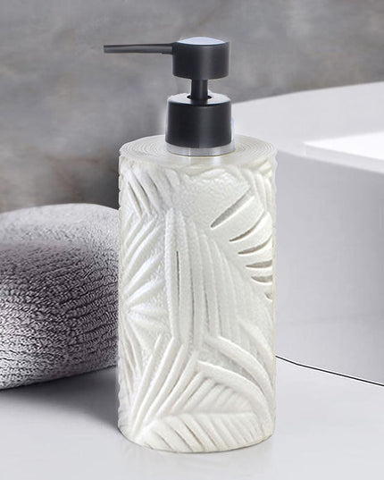 Set 3 piese accesorii de baie alb marmurat