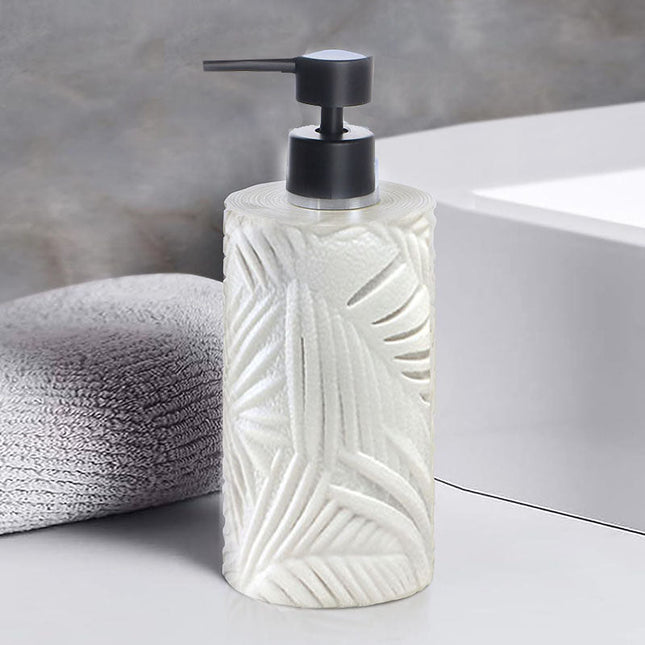 Set 3 piese accesorii de baie alb marmurat