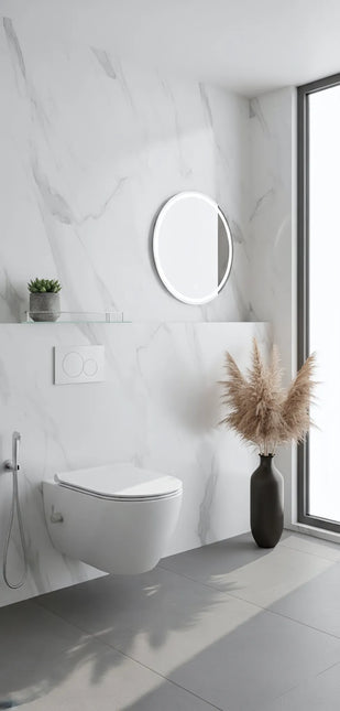 Vas WC Suspendat Rimless cu Funcție de Bideu White Glossy