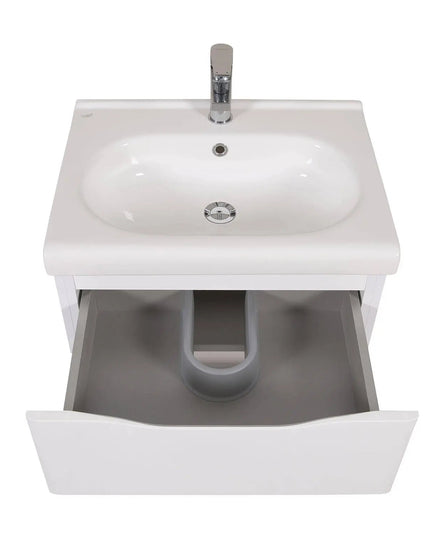 Mobilier de baie suspendat Venice, Alb (City)