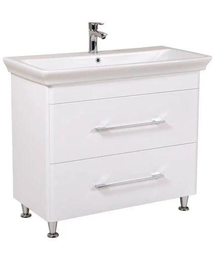 Mobilier de baie pe pardoseală Paola, Alb