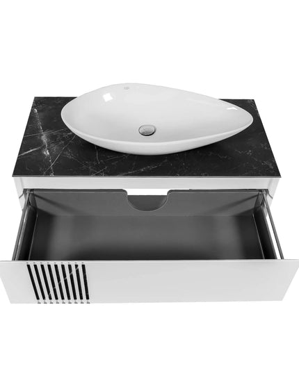 Mobilier de baie suspendat Manhattan , Alb