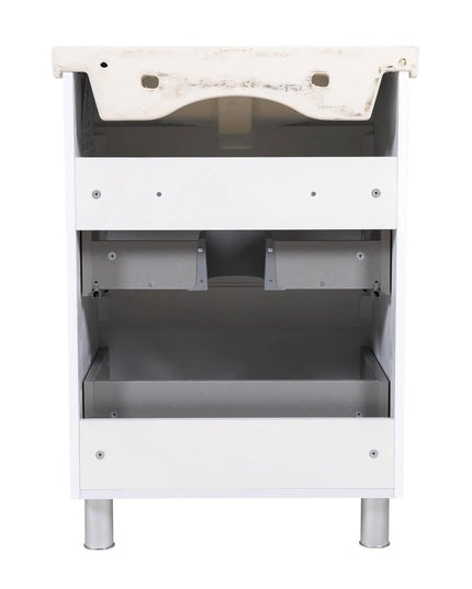 Mobilier de baie pe pardoseală Valencia Alb