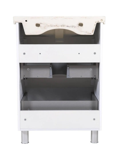 Mobilier de baie pe pardoseală Valencia Alb