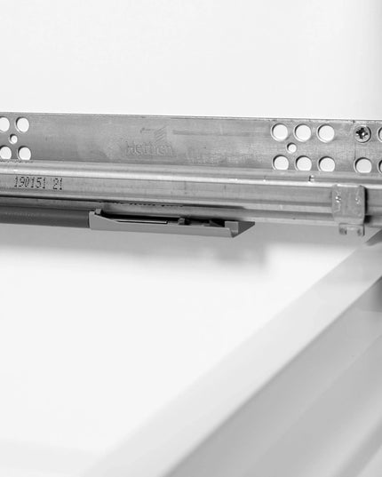 Mobilier de baie suspendat Vintage, Alb lucios