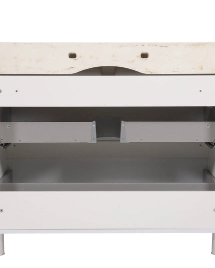 Mobilier de baie pe pardoseală Venice, Alb (Pinto)