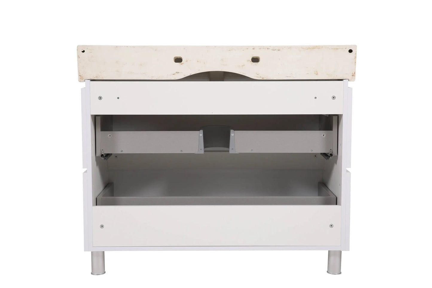 Mobilier de baie pe pardoseală Venice, Alb (Pinto)