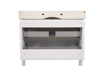 Mobilier de baie pe pardoseală Venice, Alb (Pinto)