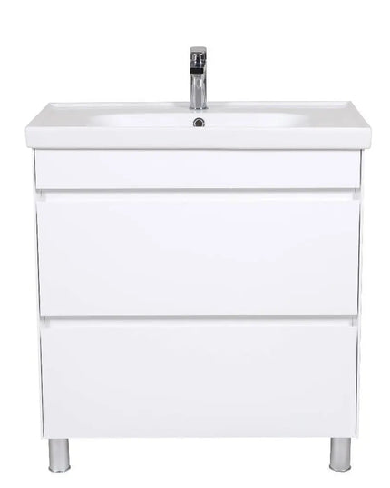 Mobilier de baie pe pardoseală Valencia Alb