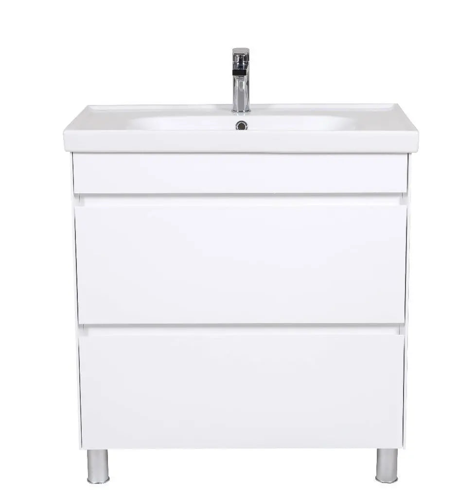 Mobilier de baie pe pardoseală Valencia Alb