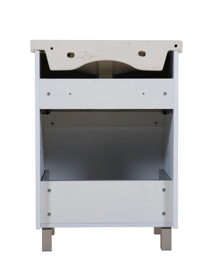 Mobilier de baie pe pardoseala Elite, Alb Mat