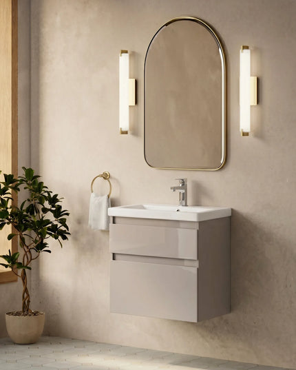 Mobilier de baie suspendat Elite, Mokko