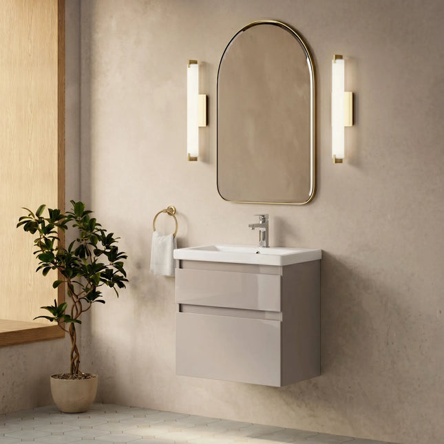 Mobilier de baie suspendat Elite, Mokko