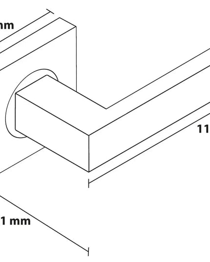 Manere usi ERGO negru mat