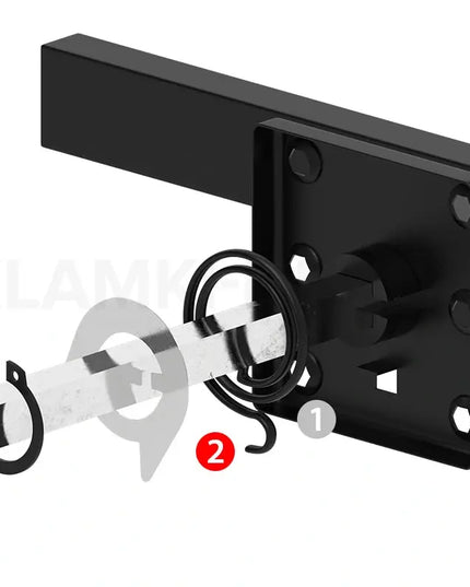 Manere usi ERGO negru mat