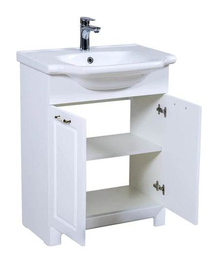 Mobilier de baie pe pardoseală Classic Alb