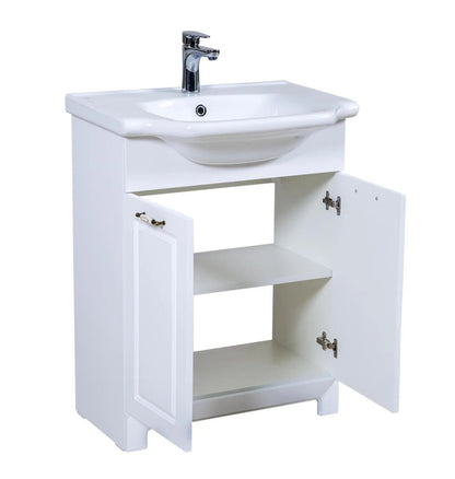 Mobilier de baie pe pardoseală Classic Alb