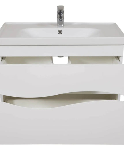 Mobilier de baie suspendat Alfa alb