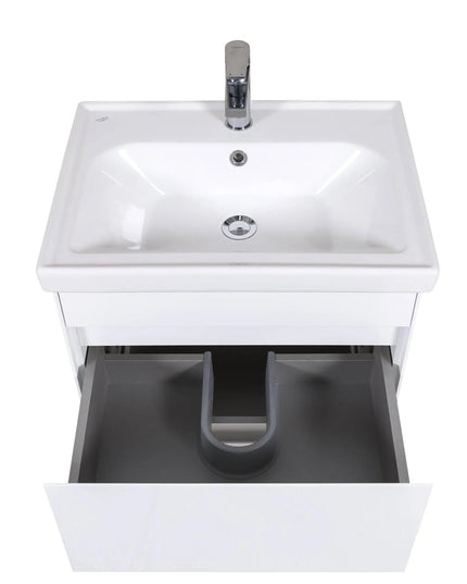 Mobilier de baie pe pardoseală Valencia Alb