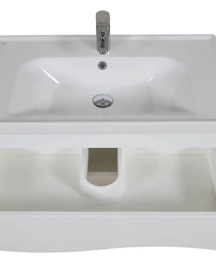 Mobilier de baie suspendat Alfa alb