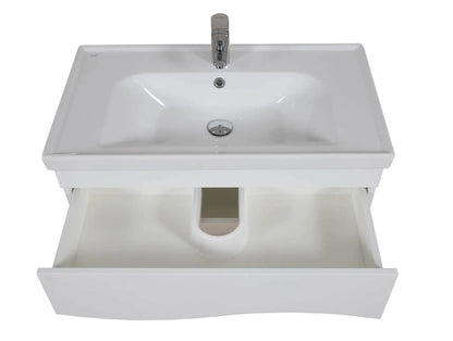 Mobilier de baie suspendat Alfa alb