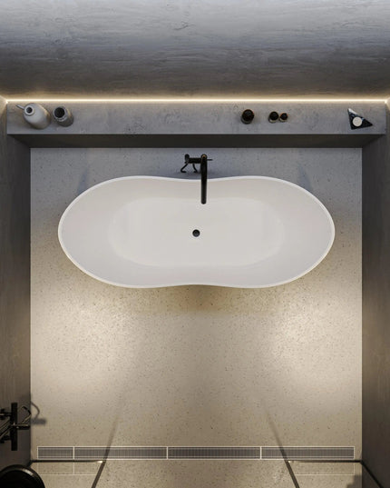 Cadă din compozit, lucioasă Florida