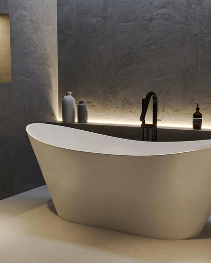 Cadă din compozit, lucioasă Florida