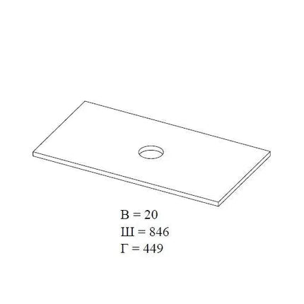 Mobilier de baie suspendat Loft Iron Seville, cu blat