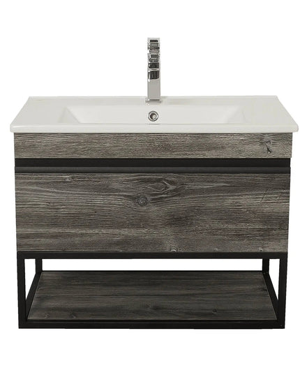 Mobilier de baie suspendat Loft Iron, Oak moras