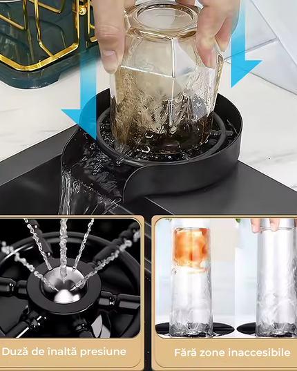 Chiuvetă Bucătărie Multifuncțională 7546HMSF – Gri Gun Metal, Cu Tocător, Dozator și Afișaj Digital